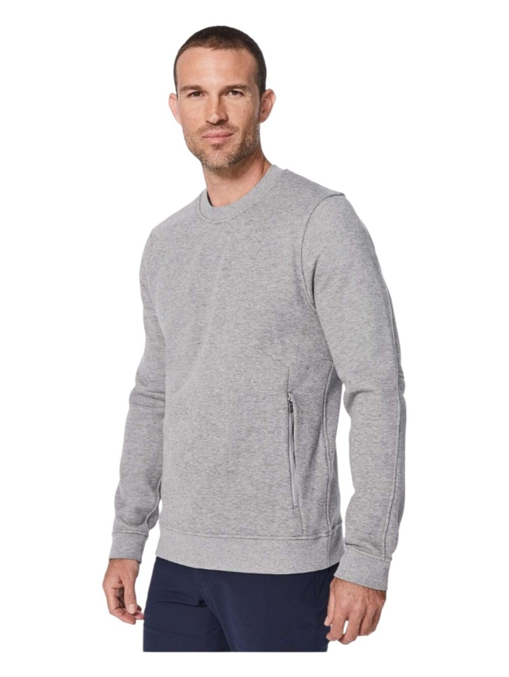 Lululemon Mens Heathered Core Medium Grey Ritual Long Sleeve Sweatshirt Large